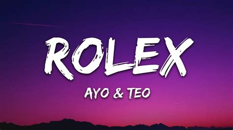 rolex testo canzone|teo and ayo rolex lyrics.